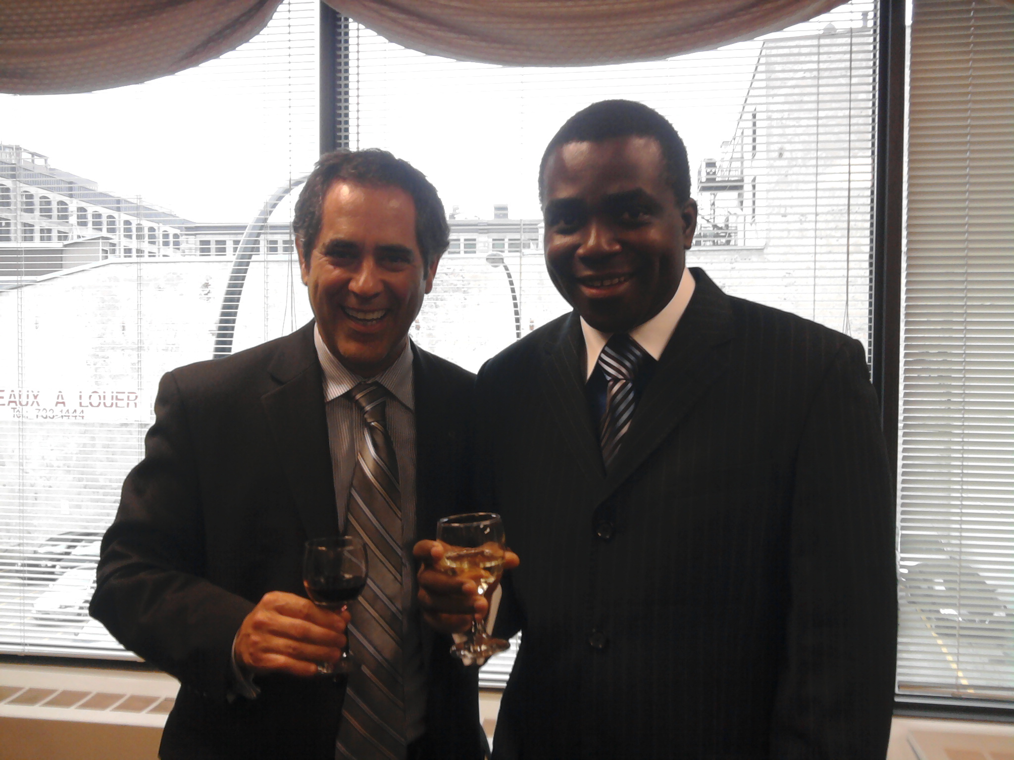 Here with Mr. Gilles Ouimet, president of the Bar of Québec in 2010. A good man and a very fine attorney.