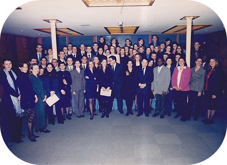 The promotion 2000-2001 of the Lawyers' School of Montpellier